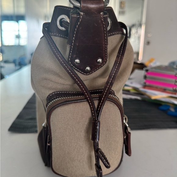 Authentic Prada shoulder bag, Canapa logo, Jaquard canvas - Picture 10 of 10